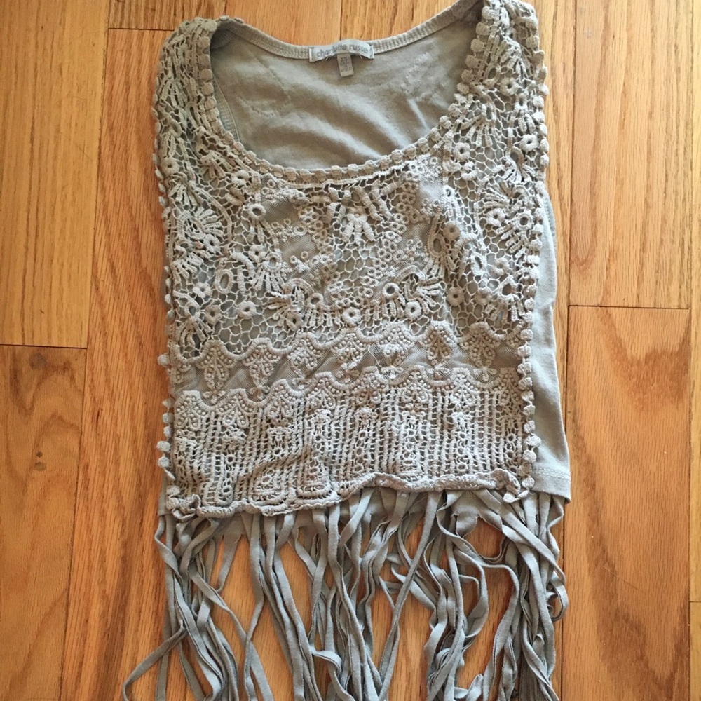 Embroidered tank top